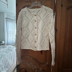 Audele Cable Knit Sweater Size M